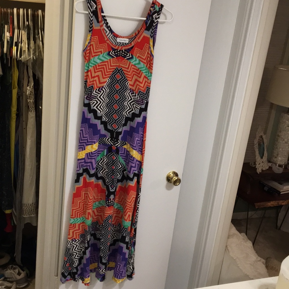 Bright patterned maxi dress Calvin Klein
